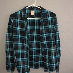Blue And Black Flannel